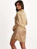 Pyjama Dress Gold Brown
